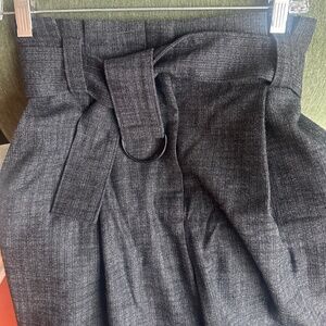 ALC Wide Leg Pin Striped Pants with Belt